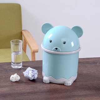 Thùng Rác Nhỏ 1.5L để bàn hình hoạt hình xinh xắn tiện dụng