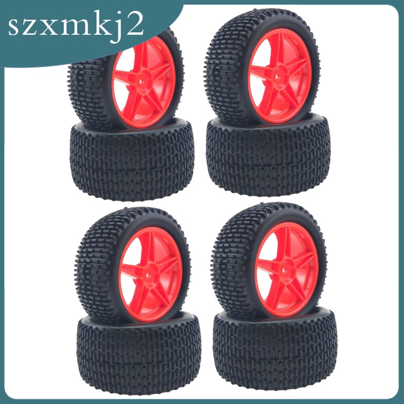 Set 4 Bánh Xe Cao Su Cho Xe Điều Khiển Từ Xa HPI HSP 94107 / 94166 / 94106 Tỉ Lệ 1: 10
