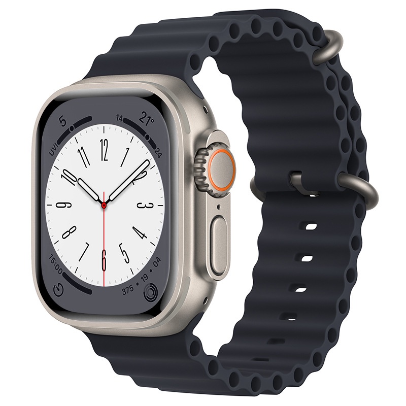Dây Đeo Đồng Hồ Bằng silicone 49mm 45mm 44mm 40mm 41mm 42mm 49 45 mm Cho iWatch Ultra serie 8 7 6 3 se