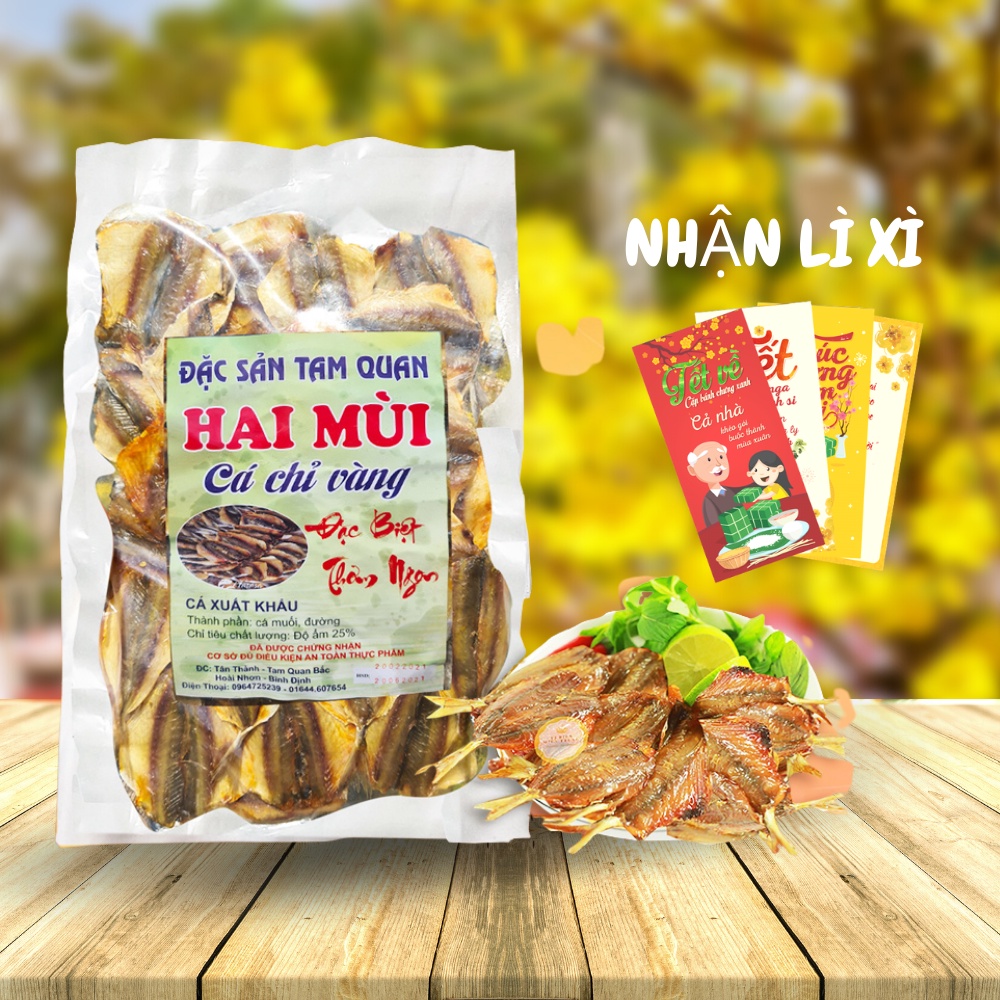 Cá Chỉ Vàng Khô Loại 1 Khô Chuẩn 1 Nắng 500gr Cho Người Sành Ăn