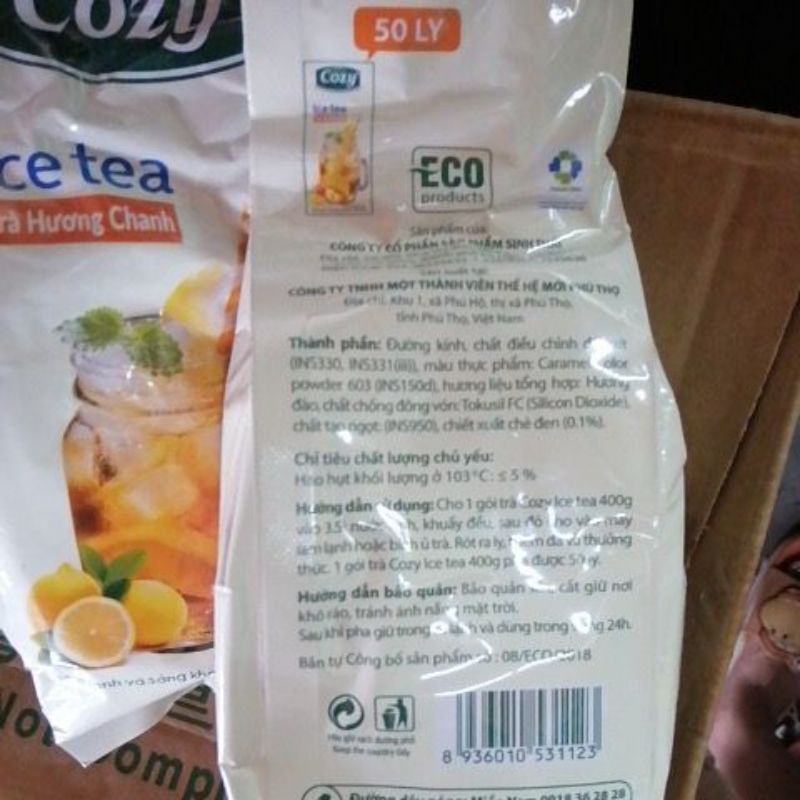 Trà đào, trà chanh  cozy 400g