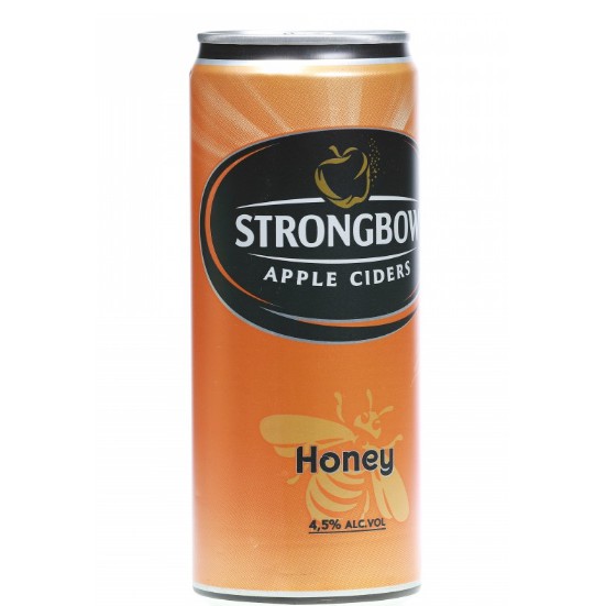 combo 5 Nước táo lên men Strongbow vị mật ong lon 330ml