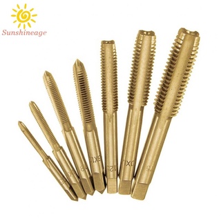 Tap Drill Bits 7pcs Drill Bits Gold M3-M12 Machine Screw Machine Thread