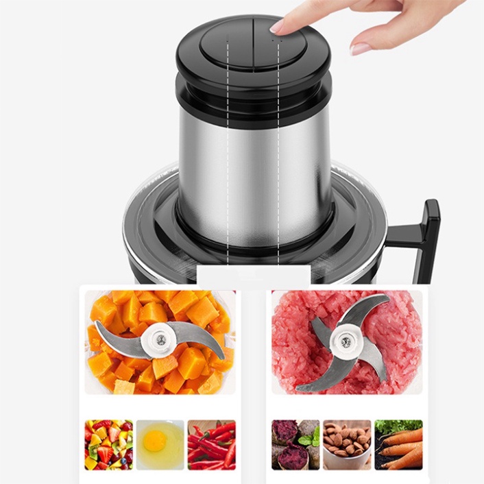 Máy xay sinh tố xay thịt cá chính hãng SOKANY công suất 800W Cối Inox 3L