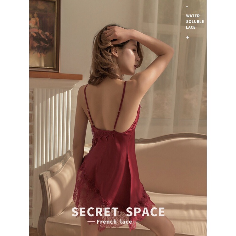 Váy ngủ ren đỏ sexy gợi cảm làm hâm nóng phòng ngủ cực hot được chị em săn lùng - Queen.Sexy - Freeship