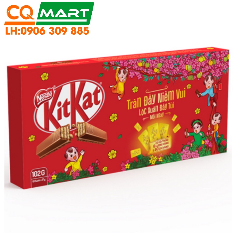 Hộp 6 Thanh Socola KitKat 102g
