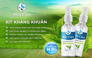 CHAI XỊT KHÁNG KHUẨN RITA CARE