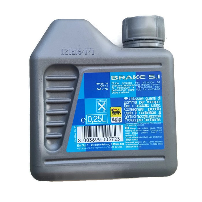 Dầu thắng Ý eni (Agip) Brake Fluid 5.1 250ml (Hàng nhập khẩu)