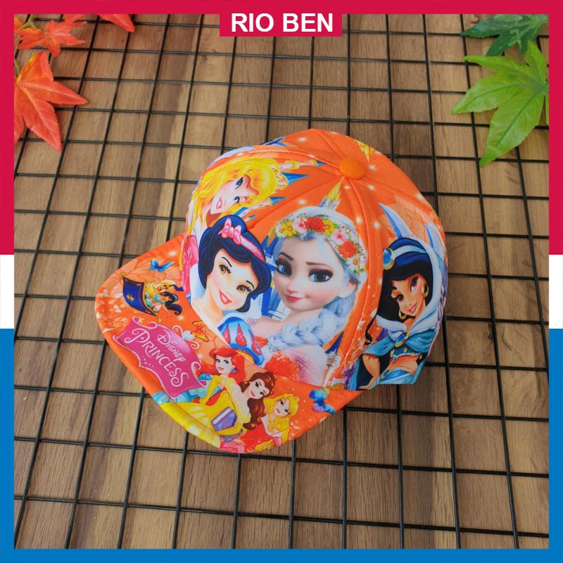 Nón bé gái in hình công chúa dễ thương, bé từ 2-5 tuổi RBN115