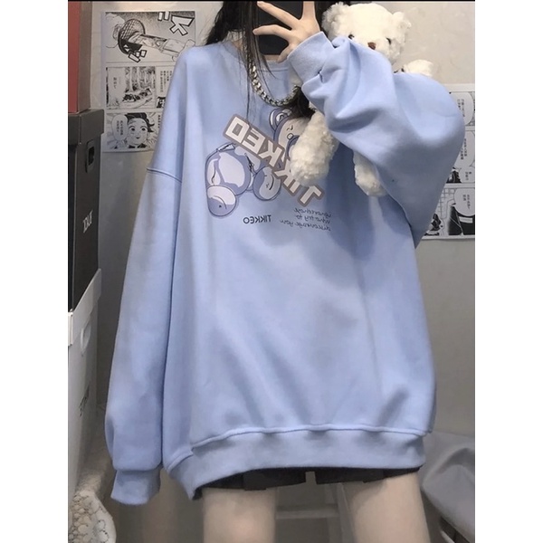 Áo Nỉ Bông HOODIE-SWEATER Gấu TIKKEO Tay Dài