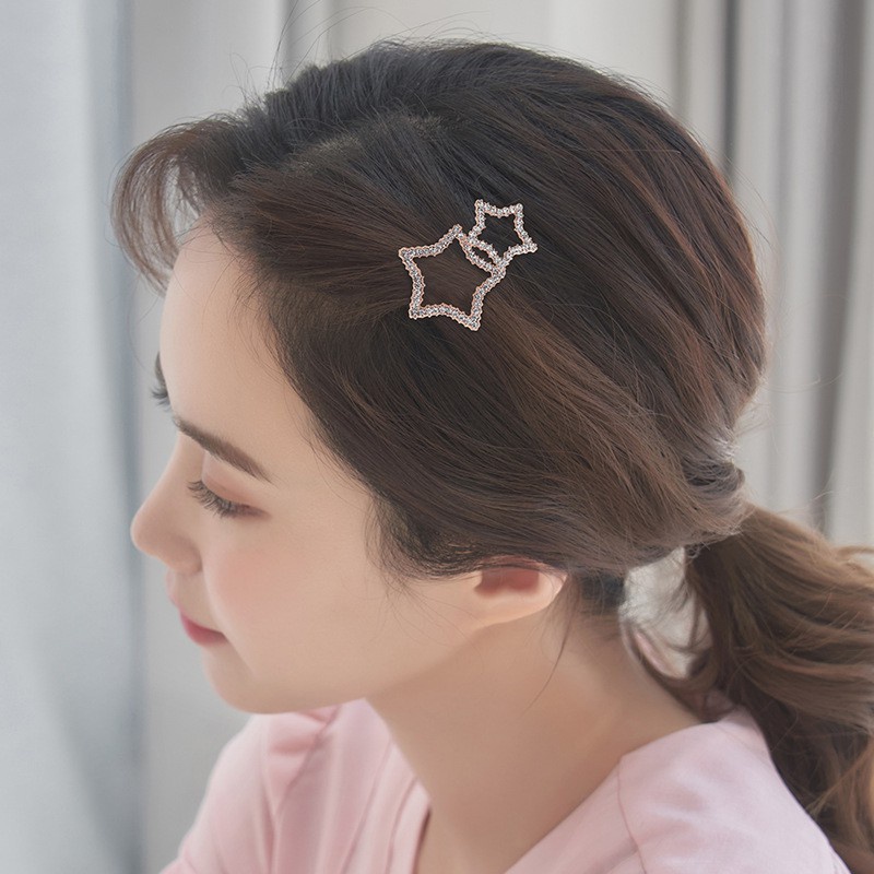 Kẹp Tóc Mái Đính Đá Lắp Lánh Cặp Bấm Mái Nữ Đẹp Vintage Hàn Quốc Cute Dễ Thương Xinh Xắn Hot Trend 2022 - LAI'S STORE