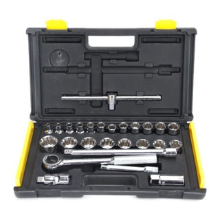Bộ khẩu hệ 1/2" 12 cạnh 27 chi tiết 1/4" đến 1-1/4" stanley 86-478