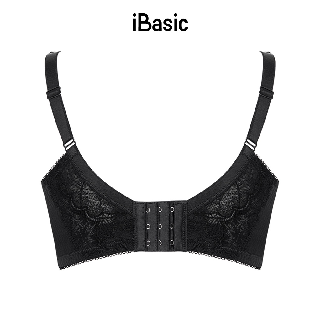 [MUA 2 GIẢM 30% - MUA 3 GIẢM 40%] Áo ngực có gọng mút mỏng ren phối dây Tshirt iBasic BRAW083