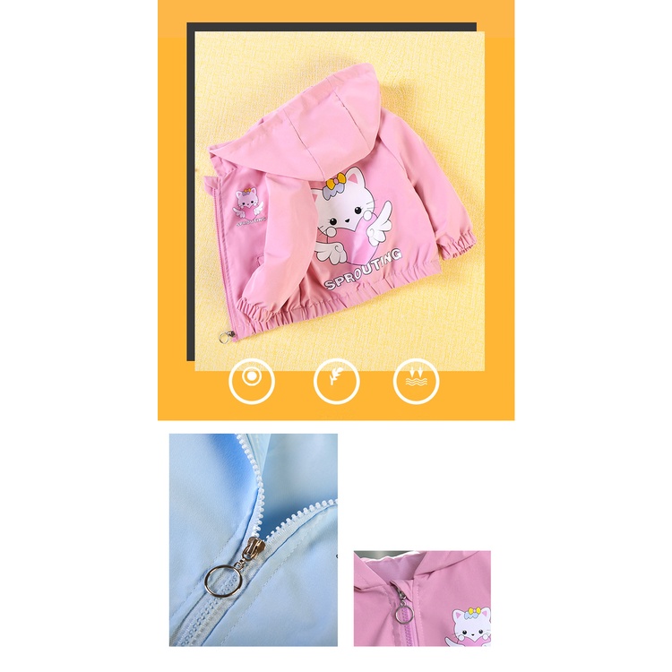 AMILA Áo khoác cho bé gái Áo khoác trẻ em Candy Jacket Thời trang ấm cúng Áo khoác trẻ em chống gió Áo khoác ấm áp