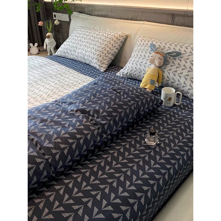 (Tặng vỏ gối ôm) Bộ chăn ga gối Poly Cotton Viking cao cấp sang trọng - Miễn phí bo chun