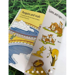 Dính dán - Usborne sticker book - Zoo