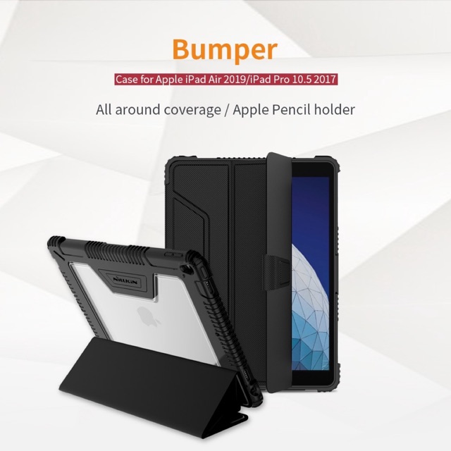 Bao da ipad NILKKIN BUMPER có khay đựng bút