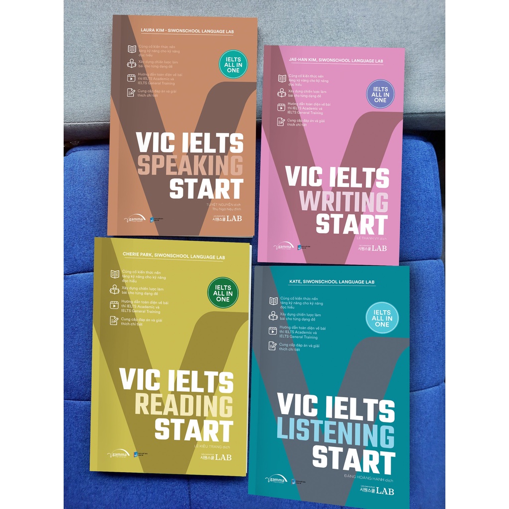 Sách - Combo 4 cuốn VIC IELTS START - IELTS All in One