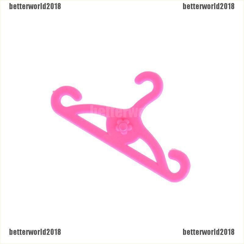 Set 20 Móc Treo Quần Áo Màu Hồng Dành Cho Búp Bê Barbie