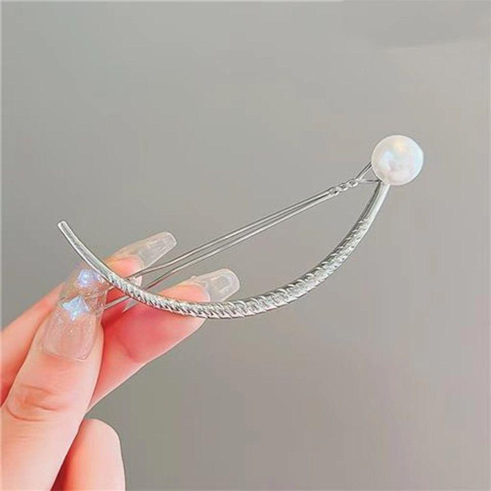 Bộ 2 Kẹp Tóc Bằng Kim Loại Kiểu Dáng Thanh Lịch