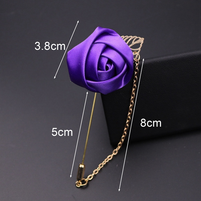Ghim Cài Áo Hình Hoa Hồng Vàng Thời Trang Cho Nam