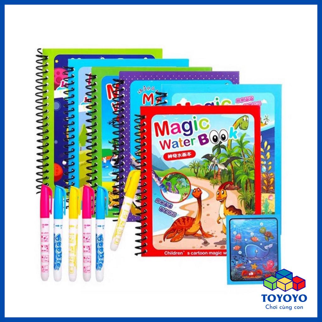 Tranh Tô Màu Nước Ma Thuật, Quyển Tập Tô Thần Kỳ, Magic Water Book Cho Bé