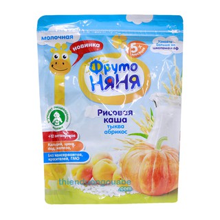 Bột ăn dặm Fruto Bí đỏ và mơ 5m+