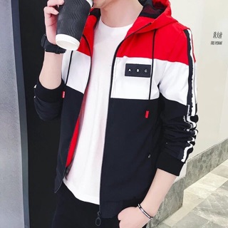 Áo khoác dù nam phối nón