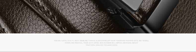 Thắt Lưng Da Màu Đen Khóa Tự Động Chất Lượng Cao Cho Nam