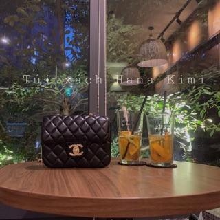 Túi đeo chéo Classic trần ô trám size nhỏ mini 18cm