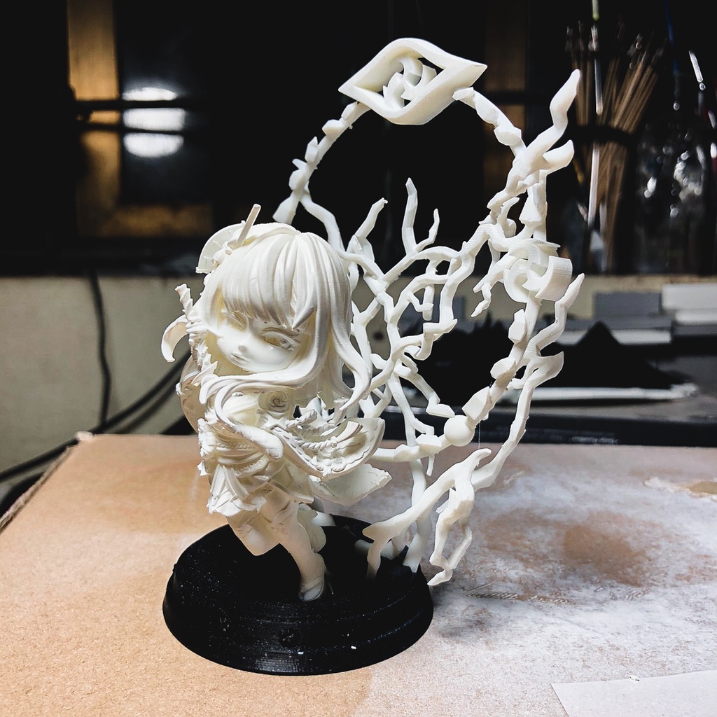 Mô Hình Raiden Shogun Genshin Impact Bằng Chất Liệu Nhựa Resin - Cao 10cm