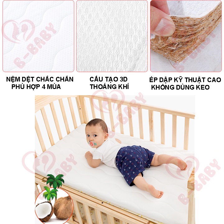 [RẺ NHẤT SÀN] Nôi Cũi Cho Bé B-BABY - Cũi Em Bé Đa Năng 6 Chế Độ Tiện Lợi Cho Mẹ và Bé - Bảo Hành 3 Năm