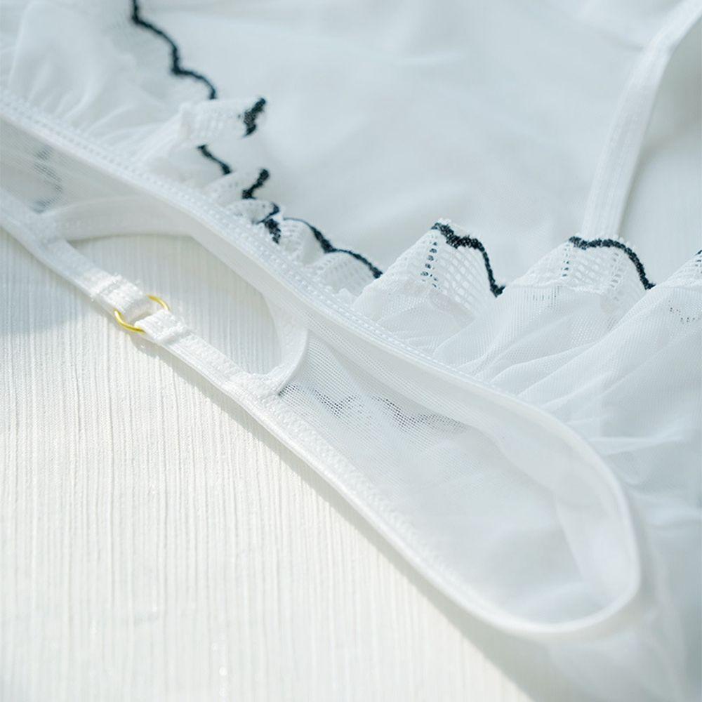 AROMA Quần Lót Cotton Lưng Vừa Phối Bèo Quyến Rũ Cho Nữ