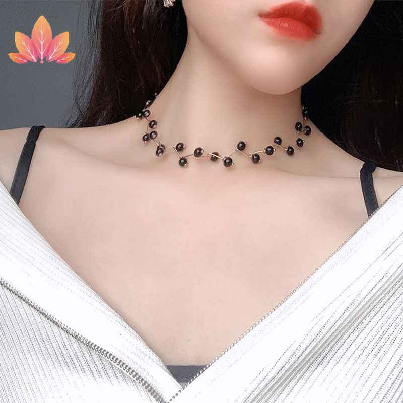 Vòng Cổ Jp5 Đính Ngọc Trai Giả Xinh Xắn Cho Nữ 2