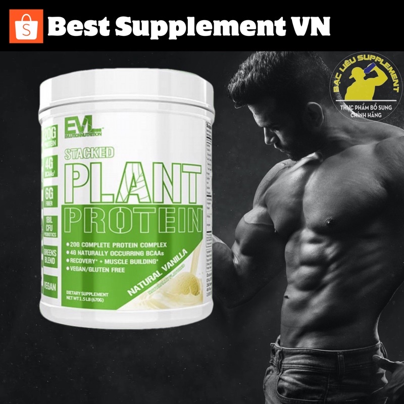 Stacked Greens Đạm Thực Vật Vegan Pro Bổ Sung Protein Cho Cơ Thể EVLUTION STACKED PLANT PROTEIN 1.5LBS
