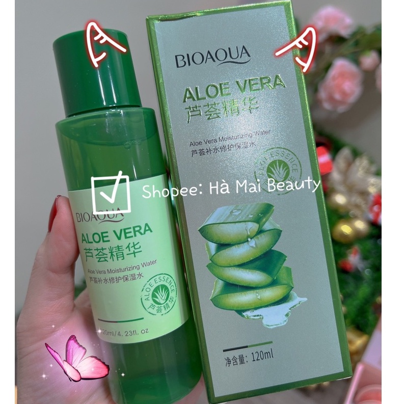 Nước hoa hồng nha đam nội địa trung dưỡng trắng cấp ẩm 120ml