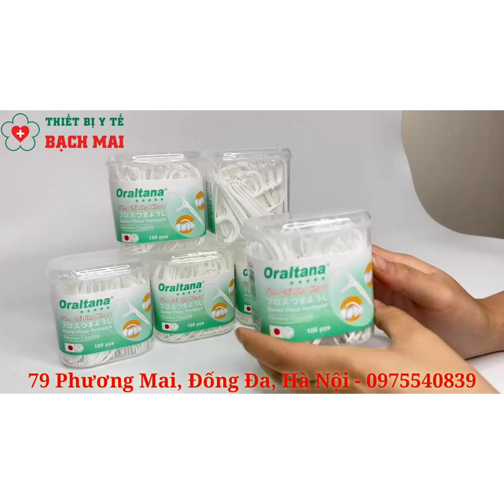 Tăm Chỉ Nha Khoa Oraltana - Lọ 100 Cái - Tăm Kẽ Răng Oraltana, Xỉa Răng, Chăm Sóc Răng Lợi | BigBuy360 - bigbuy360.vn