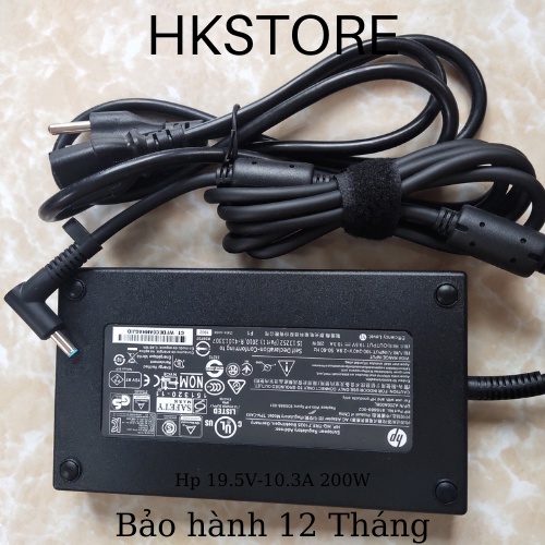 Sạc Laptop Hp 19.5V-10.3A 200W HP ZBook 17 G3, HP ZBook 17 G4, ZBook 15 17 G2 8560w 8570w 8740w 8760w 8770w , Hp omen