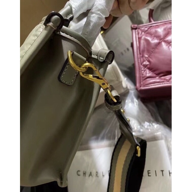 Túi cnk tote tay cầm ô trám