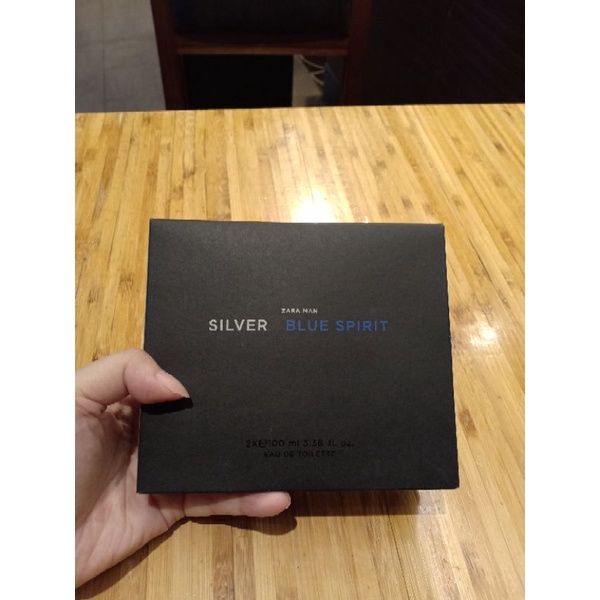 Set 2 chai nước hoa Zara Silver + Blue Spirit 90ml
