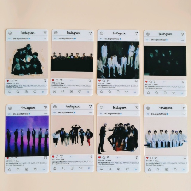 Card BTS Instagram ảnh ALBUM MOTS 7