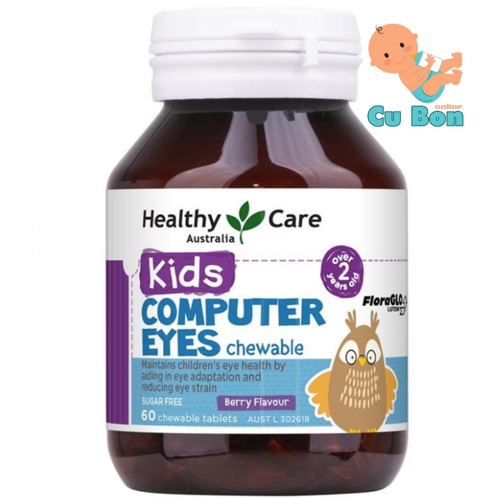 bổ mắt cho bé Healthy Care Kids Computer Eyes 60 viên của Úc dành cho bé từ 2 đến 12 tuổi