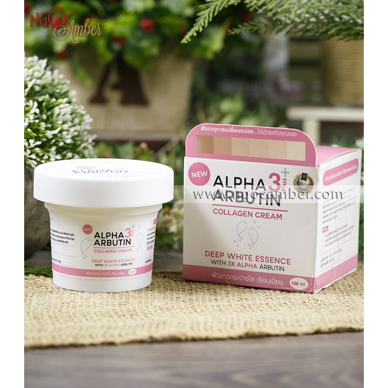 BILL THÁI-01 Hủ Kem Body Trắng Da Alpha Arbutin Cream 3+ Plus 100ml Thái Lan