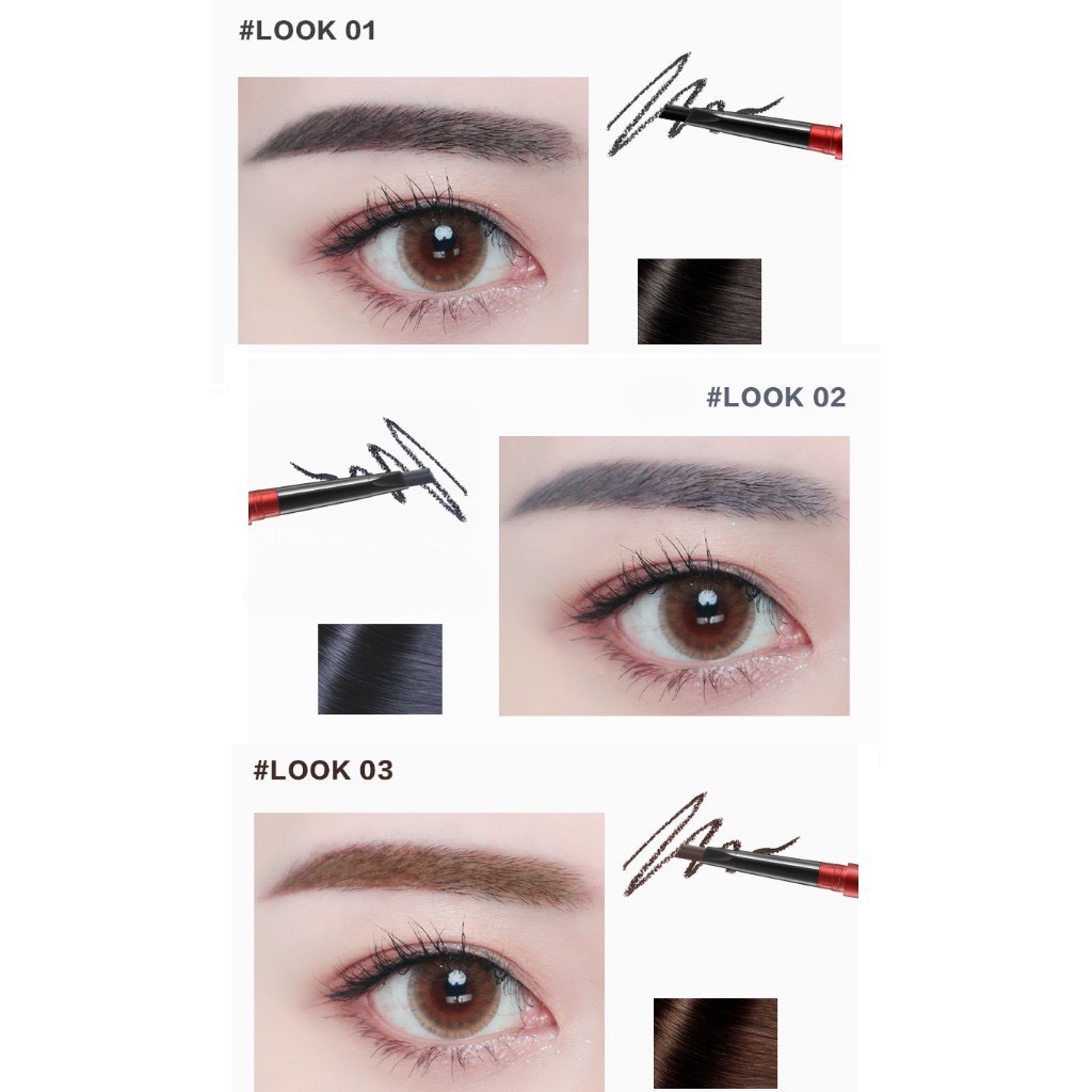 Bút kẻ chân mày 2 đầu vỏ đỏ E304 | BigBuy360 - bigbuy360.vn