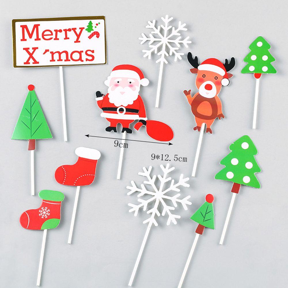 Topper Cắm Trang Trí Bánh Kem Hình Chữ Merry Christmas