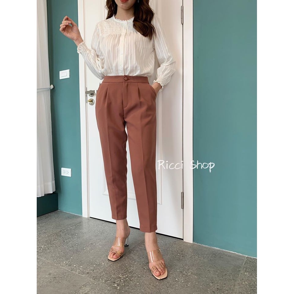 Quần cúc giữa KHUY BỌC