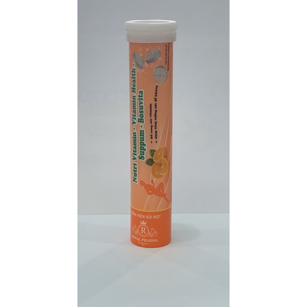 C Sủi NUTRI VITAMIN Hương Cam tăng sức đề kháng -Bổ sung vitamin C