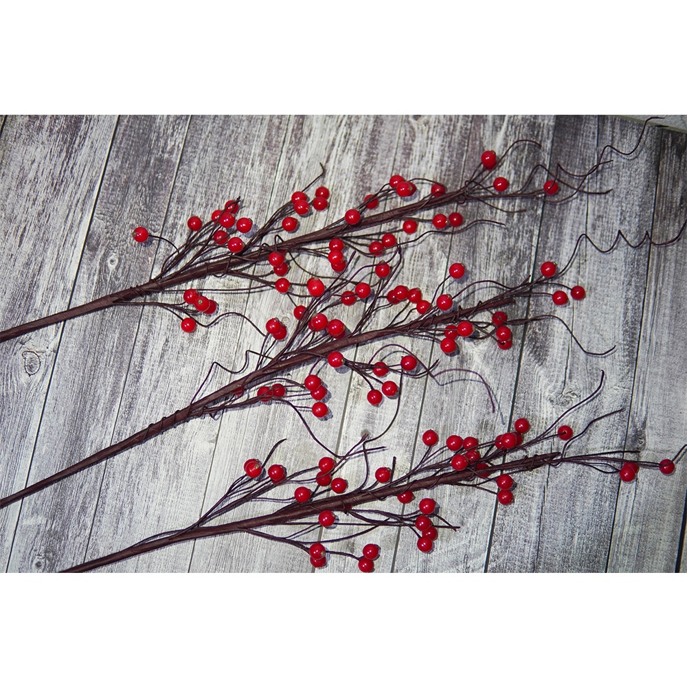 Đào đông đỏ handmade từ hạt nhựa cao cấp-75cm