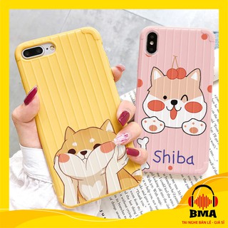 Ốp lưng iphone 7 plus /8plus/6/6s/6 plus/6s plus/7/8/X/Xr/Xs/Xs max/11/11 pro/11 promax mẫu vân sọc Shiba dễ thương