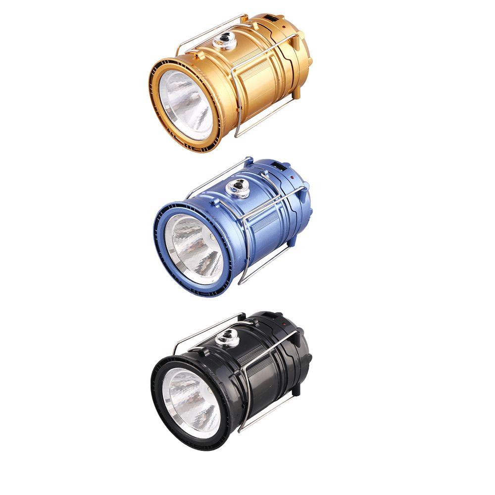 Đèn LED Cắm Trại Năng Lượng Mặt Trời Có Thể Gấp Gọn Tiện Dụng Nhiều Màu Sắc